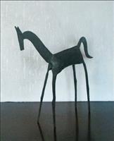 Figuur - Fraai gestileerd paard (hoogte 34 cm) - ijzer
