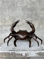 sculptuur, NO RESERVE PRICE - Sooka Interior - Bronze Crab Sculpture - 14 cm - Brons