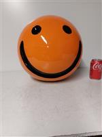 Beeld, smiley big model orange - 35 cm - polyresin