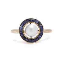 Henry Griffith & Sons Art Deco - 950 Geel goud, Platina - Ring - 0.43 ct Diamant