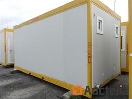 REF:AS 348 HFK - multifunctionele geïsoleerde Container met Cougnaud sanitair