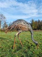 Figuur - Levensechte struisvogel - IJzer (gegoten/gesmeed)