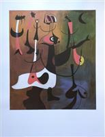 Joan Miró (1893-1983) (after) - Personnages Rythmiques, 1934 - (70x90cm)