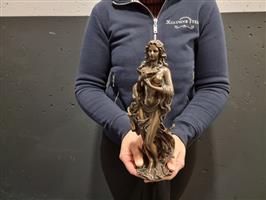 Beeld, Aphrodite Greek Goddess - 30 cm - Polystone, koud brons