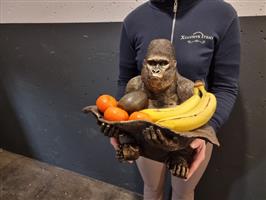 Gorilla - Fruitschaal - hars