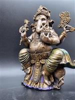 Beeld, Super Detailed God Ganesha - 20 cm - Hars