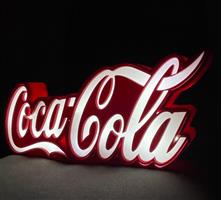 Coca Cola - Lichtbord - Plastic