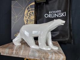 Richard Orlinski (1966) - sculptuur, Polar Bear (New) + Gift Box - 12 cm - Hars