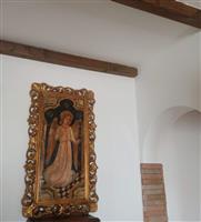 Strappo daffresco - Angelo - XVIII secolo - 128 cm - Paneel - Afgeleide muurschilderingen