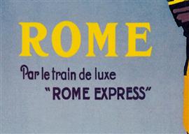 Roger Broders - Roma - Paris - Mediterraneo Government Railways, (1921) Reprint