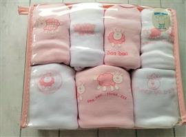 Prachtige Set van 7 Witte en Roze Rompers  Mt 86