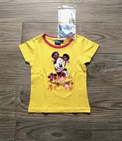 Geel T-Shirt met Minnie Mouse in Glitterprint