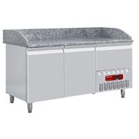 Frigotafel, 2 deuren 600x400 mm en 1 neutrale laden (4x bakken 600x400) | Diamond | TP23/P9