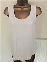Elegante Mouwloze Ecru Top van Benetton - Med