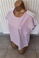 Zacht Lila Vintage T-Shirt van Adidas Large 40/42