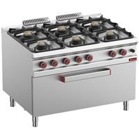 Fornuis met 6 branders &amp;quot;maxi&amp;quot; gasoven | Diamond | G9/6BFM12-N
