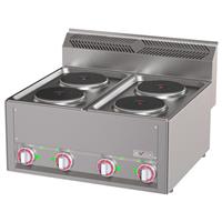 Elektrisch kookfornuis 4 platen, -top- | Diamond | WR-E4PT-18