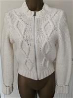 Trendy Roomwitte Cardigan in Lamswol Small