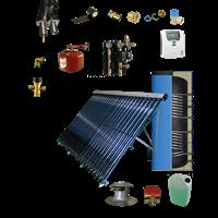 CV verwarming en tapwater zonneboiler 200L+ Prisma Pro 24 5 meter DN16 dubbel HT geïsoleerd flex rvs