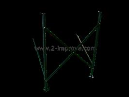 Plat dak frame - 12 heatpipes