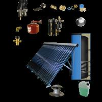 Tapwater zonneboiler 200L+ Prisma Pro 24 5 meter DN16 dubbel HT geïsoleerd flex rvs Plat dak