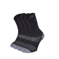 DUBBELPAK-BOSTON-ENKEL HOOG- HARDLOOPSOKKEN-ANTIBACTERIEEL-ZWART XL (45-47)