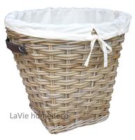 Grote wasmand van riet rond 50cm  
