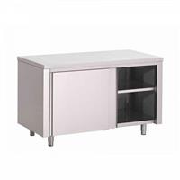 RVS Werktafel met schuifdeuren 1800 x 700 x 900 mm