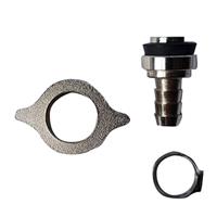 Aansluitset 5/8 rechte tule 5/8 wartel voor 8.5x11.5 mm leiding