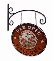 Reclamebord bar open