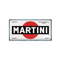 Martini reclamebord relief