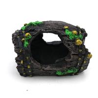 Oude houten ton 9,5cm / Aquariumdecoratie As-194