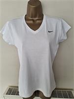 Vintage Wit Nike T-Shirt met V-Hals 40/42
