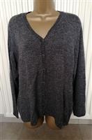 Antracietgrijs Gemeleerde Cardigan Maat 48-50