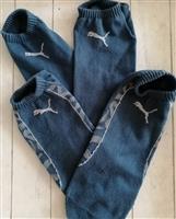 2 Paar Vintage Petrolkleurige Sneaker Sokken Puma