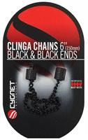 Cygnet clinga chains | black & black ends 230 mm
