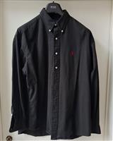 Vintage Zwart Overhemd Polo by Ralph Lauren XL