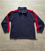 Donkerblauwe Half Zip Fleece Sweater Hazard Sport