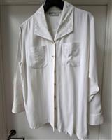 Chique Roomwitte Blouse met Borduursels 40