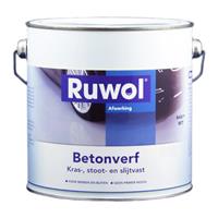 Ruwol Betonverf Gebroken Wit (RAL 9010) 2,5 liter