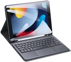 nieuwstaat Apple iPad 8 zwart 128GB 10.2 WiFi (4G) + hoes en keyboard + 12 maanden garantie