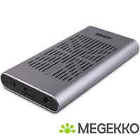 Lindy 43382 USB 3.2 behuizing voor 2x2 Dual M.2 NVMe met kopieer optie