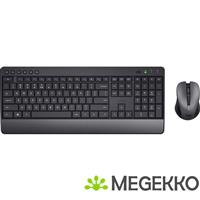 Trust Trezo Comfort Draadloos Toetsenbord en Muis AZERTY Zwart
