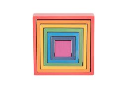 Regenboog architect blokken - vierkant