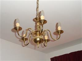 luster met 5 armen