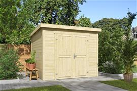 Blokhut Mila 250x250 Onbehandeld vuren
