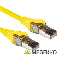 ACT Gele 1,5 meter SFTP CAT8 patchkabel snagless met RJ45 connectoren
