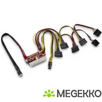 Inter-Tech 88882190 power supply unit Zwart