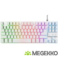 Trust GXT 833W Thado Bedraad Gaming Toetsenbord TKL Wit