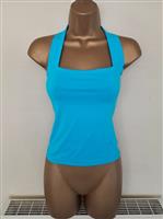 Turquoise Halter Top met Mooie Hals 36/38